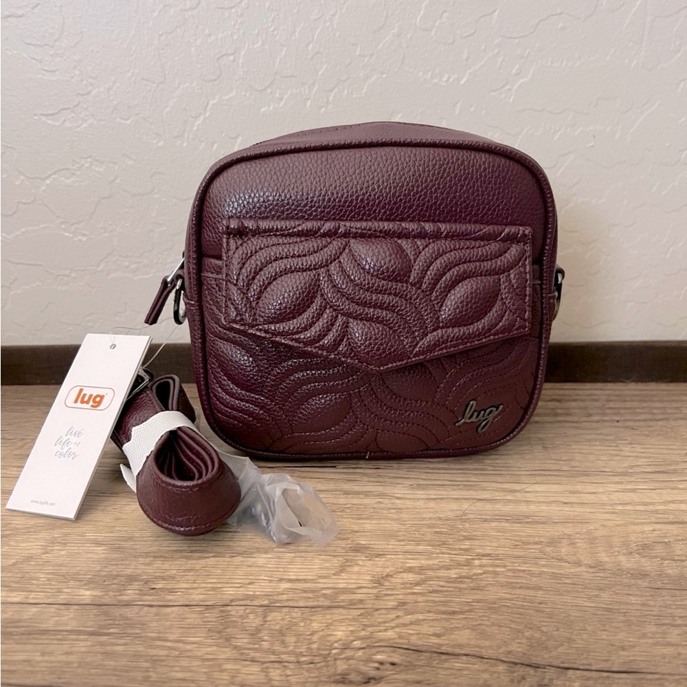 Lug Swing Classic VL Convertible Crossbody Bag Wine Red